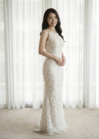 017-Sheath_Sleeveless_High-Neck_All-Over-Sequins_Linear-Beading-asian-bridal-hire