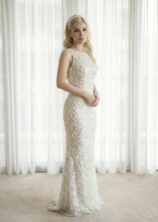 017-Sheath_Sleeveless_High-Neck_All-Over-Sequins_Linear-Beading-asian-bridal-hire