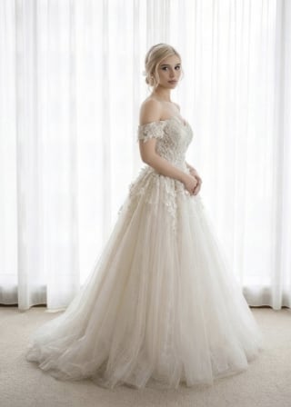 026-Dramatic-A-Line_Off-Shoulder_3D-Floral-Applique_Soft-Tulle-asian-bridal-hire