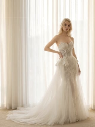 038-Soft-A-Line_Off-Shoulder_Feathered-Tulle-Texture_All-Over-Fringe-asian-bridal-hire