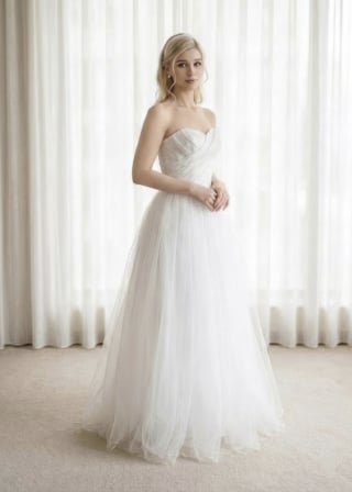 108-Soft-A-Line_One-Shoulder_Ruffled-Strap_High-Low-Hem_Cascading-Ruffles-asian-bridal-hire