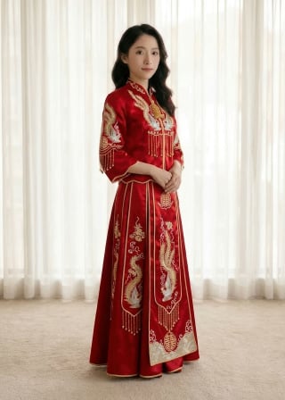 025-Soft-A-Line_Strapless_Beaded-Lace-Bodice_Simple-Tulle-Skirt-asian-bridal-hire