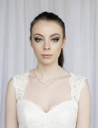 115-Dramatic-A-Line_Illusion-High-Neck_Beaded-Floral-Lace_Lace-Hem-asian-bridal-hire