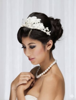 012-Dramatic-A-Line_Deep-V-Neck_Geometric-Art-Deco-Glitter-asian-bridal-hire